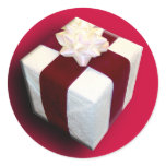 Fancy Gift Wrap Christmas Season Designs Seals Stickers