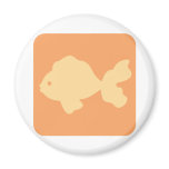 Fancy Goldfish Icon Refrigerator Magnets
