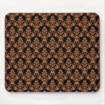 Fancy Halloween Damask 2 mousepads