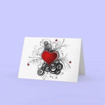 fancy heart, I love you, lovely card cards