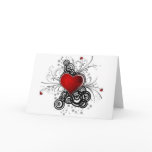 fancy heart, I love you, lovely card