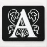 Fancy Letter A Mouse Pad
