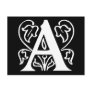 Fancy Letter A Postcards