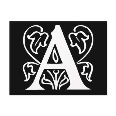 Fancy Letter A by opheliasart