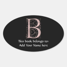 Fancy Letter B 1 Sticker