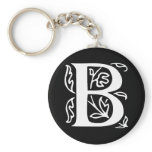Fancy Letter B Keychain