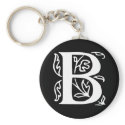 Fancy Letter B keychains