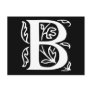 Fancy Letter B Postcards