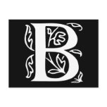 Fancy Letter B postcards