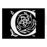 Fancy Letter C Cards