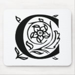 Fancy Letter C mousepads