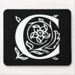 Fancy Letter C Mouse Pad