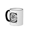 Fancy Letter C mugs