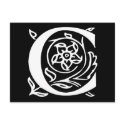 Fancy Letter C postcards