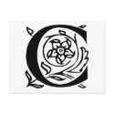 Fancy Letter C postcards