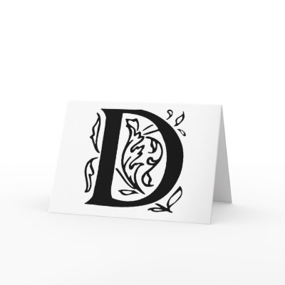 Fancy Letter D by opheliasart