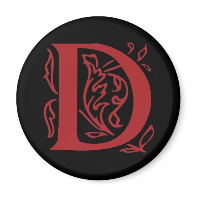 Fancy Letter D by opheliasart