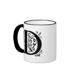 Fancy Letter D Coffee Mug