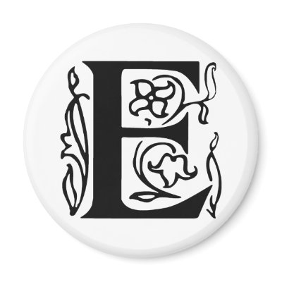 Fancy Letter E by opheliasart