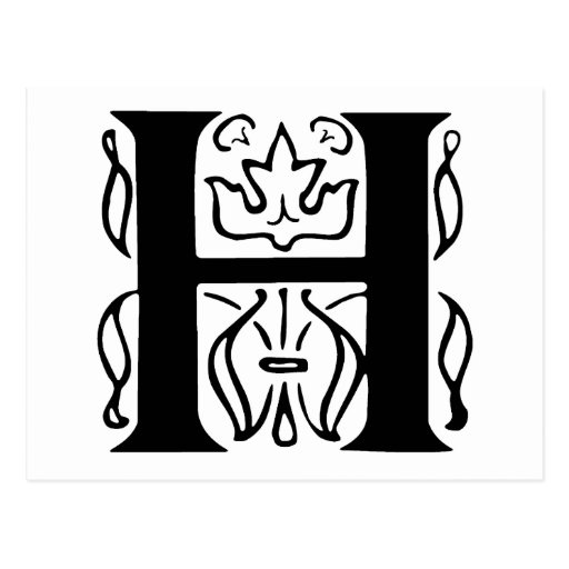 Fancy Letter H | Zazzle