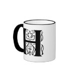 Fancy Letter H Mug