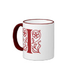 Fancy Letter I Coffee Mugs