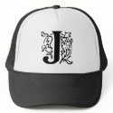 Fancy Letter J hats
