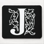 Fancy Letter J Mouse Pad