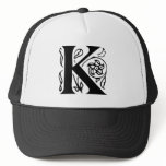 Fancy Letter K Mesh Hats