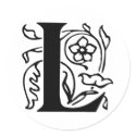 Fancy Letter L stickers