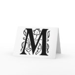 Fancy Letter M Greeting Cards