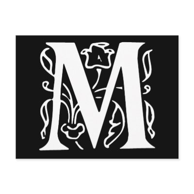 Fancy Letter M by opheliasart