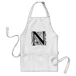 Fancy Letter N Aprons