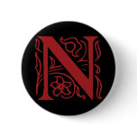 Fancy Letter N Pin