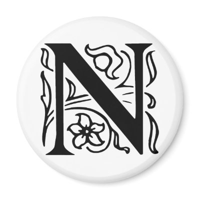 Fancy Letter N by opheliasart