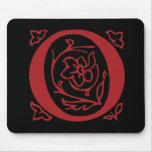 Fancy Letter O Mouse Pads