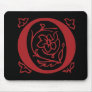 Fancy Letter O Mouse Pads
