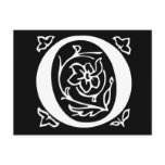 Fancy Letter O Postcards