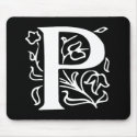Fancy Letter P mousepads