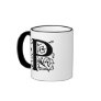 Fancy Letter P Coffee Mugs