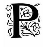 Fancy Letter P t-shirts