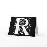 Fancy Letter R Card