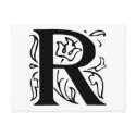 Fancy Letter R postcards