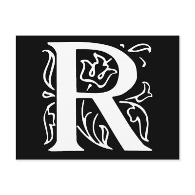 Fancy Letter R by opheliasart