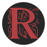 Fancy Letter R Stickers