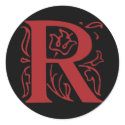 Fancy Letter R stickers