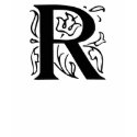 Fancy Letter R t-shirts