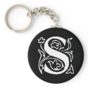 Fancy Letter S keychains