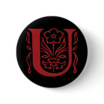 Fancy Letter U Button