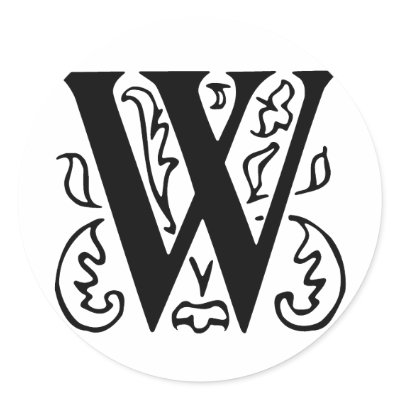 Fancy Letter W by opheliasart